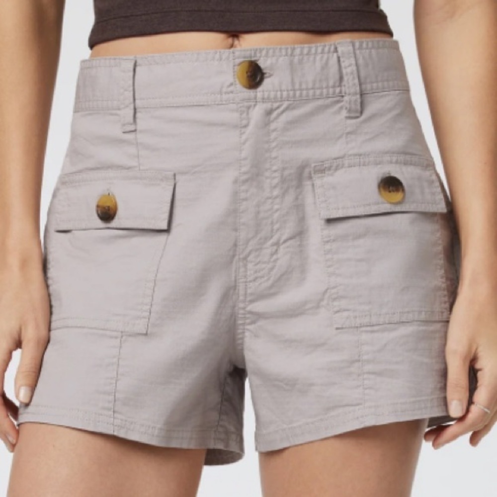 Vuori Ripstop Utility Short Size XS in Soft Pewter Stretch Gorpcore Outdoor EUC